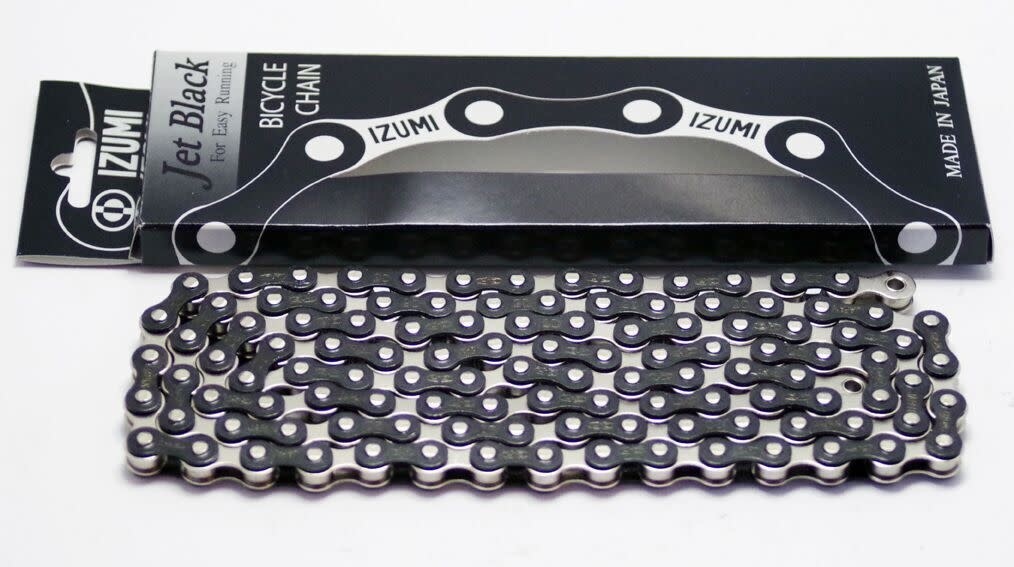 IZUMI Chain 1 2 x 1 8 Standard JET Black Silver116L Vitasport Cycles