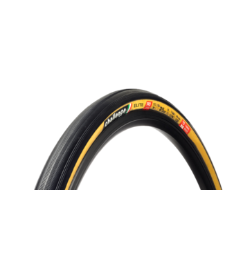 Challenge Elite Pro clincher tire, 700 x 25, 260TPI, PPS - black/tan
