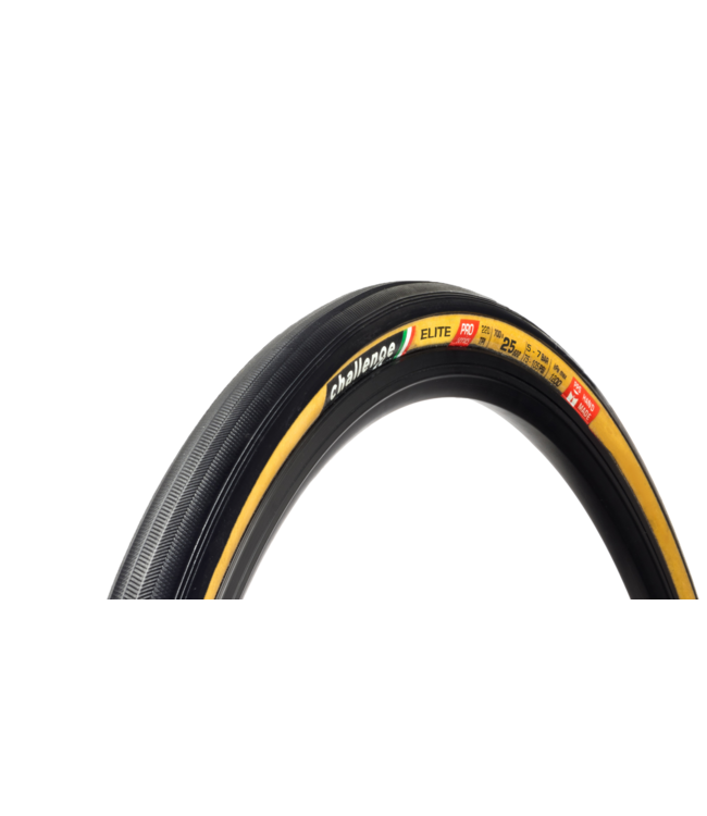 Challenge Elite Pro clincher tire, 700 x 25, 260TPI, PPS