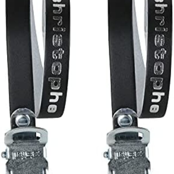 zefal Zéfal, 516 Vintage leather strap for pedal, Black