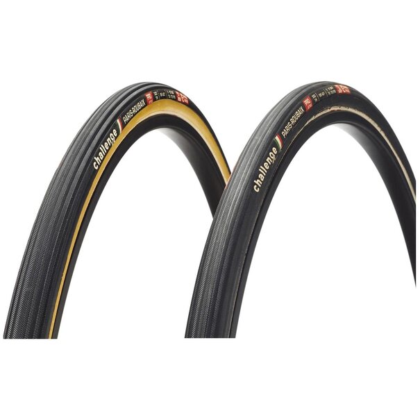 Challenge Paris-Roubaix Tubular Tire 700x27 Black/Tan