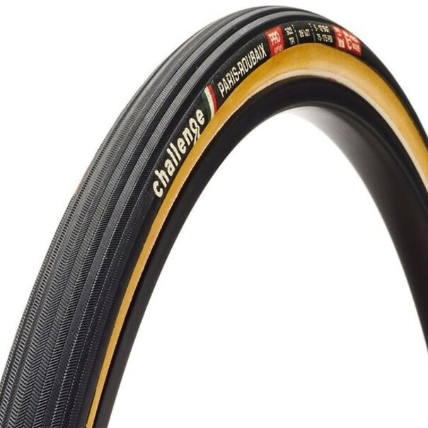 Challenge Paris-Roubaix Tubular Tire 700x27 Black/Tan