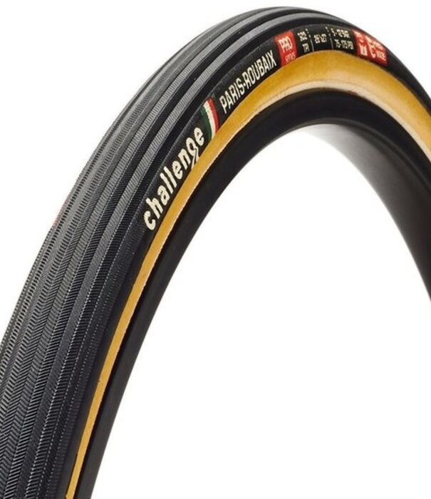 Challenge Paris-Roubaix Tubular Tire 700x27 Black/Tan