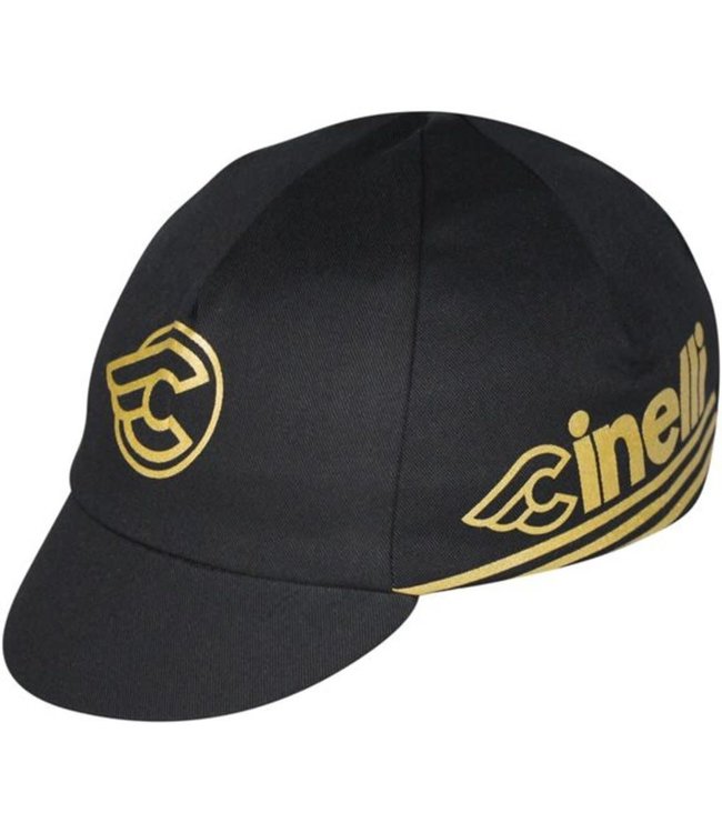 Cinelli Gold, Black  Cycling Cap