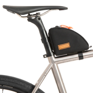 Rear Top Tube/Seatpost Bag - Black