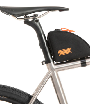 Rear Top Tube/Seatpost Bag - Black
