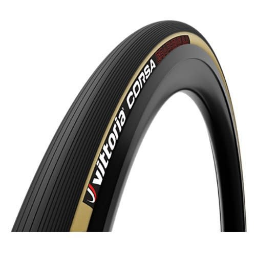 VITTORIA CORSA 700×25 Corsa Tubular Tire - 700x25 - Tan - Vitasport Cycles