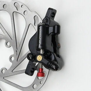 Road Motoko Rear Disc Brake, 74mm/160mm - Gray