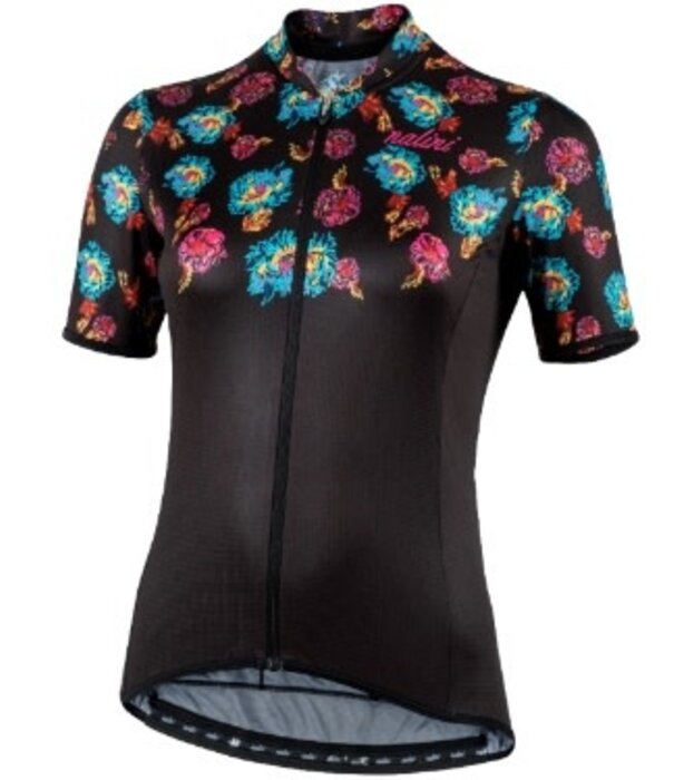 NALINI Turin 2006 short sleeve Womens blk/flowers S