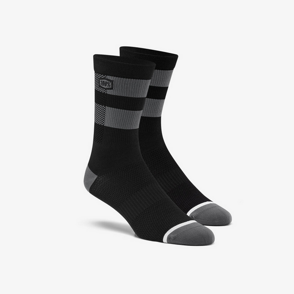 Flow Performance Socks, L/XL, Black/Grey