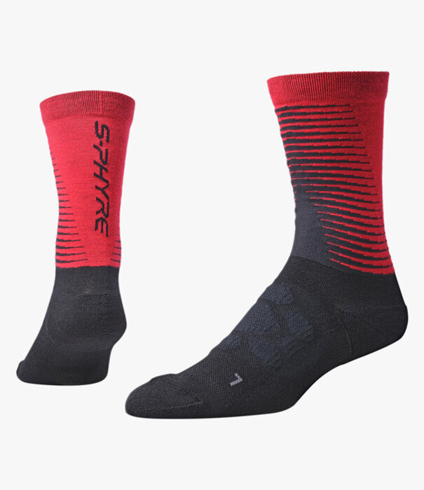SHIMANO S-PHYRE MERINO TALL SOCKS S-M Red
