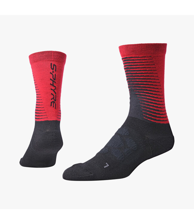 SHIMANO S-PHYRE MERINO TALL SOCKS S-M Red