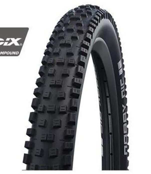 Schwalbe Schwalbe Nobby Nic Tire 29 x 2.25 (57-622), Black, Tubeless Ready, Addix Compound, Folding
