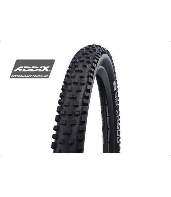 Schwalbe Schwalbe Nobby Nic Tire 29 x 2.25 (57-622), Black, Tubeless Ready, Addix Compound, Folding