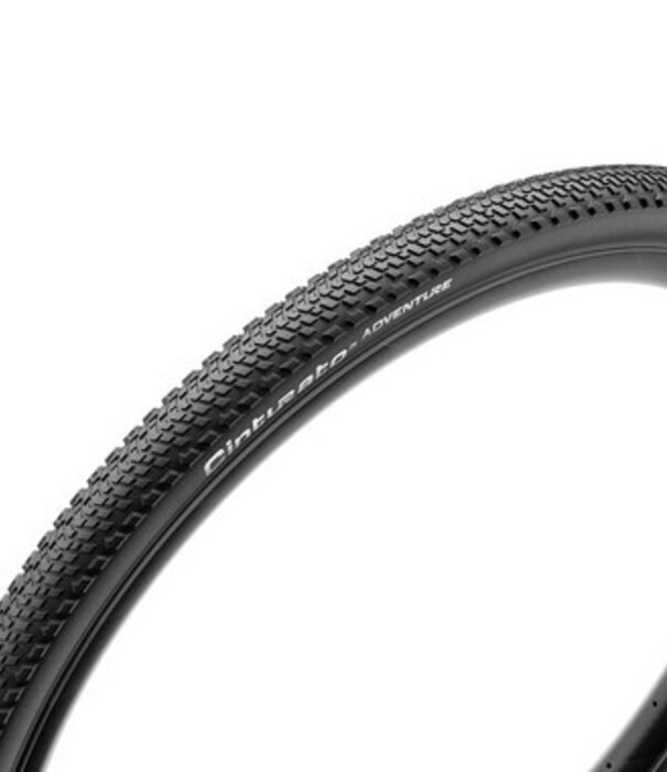 Pirelli Cinturato Adventure, Gravel Tire, 700x45C, Folding, Tubeless Ready, Pro (Gravel), 60TPI, Black