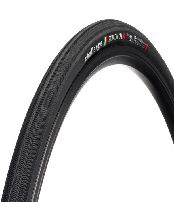 Challenge Strada Race TLR, Tire, 700x30C, Folding, Tubeless Ready, Vulcanized, Nylon, 120TPI, Black