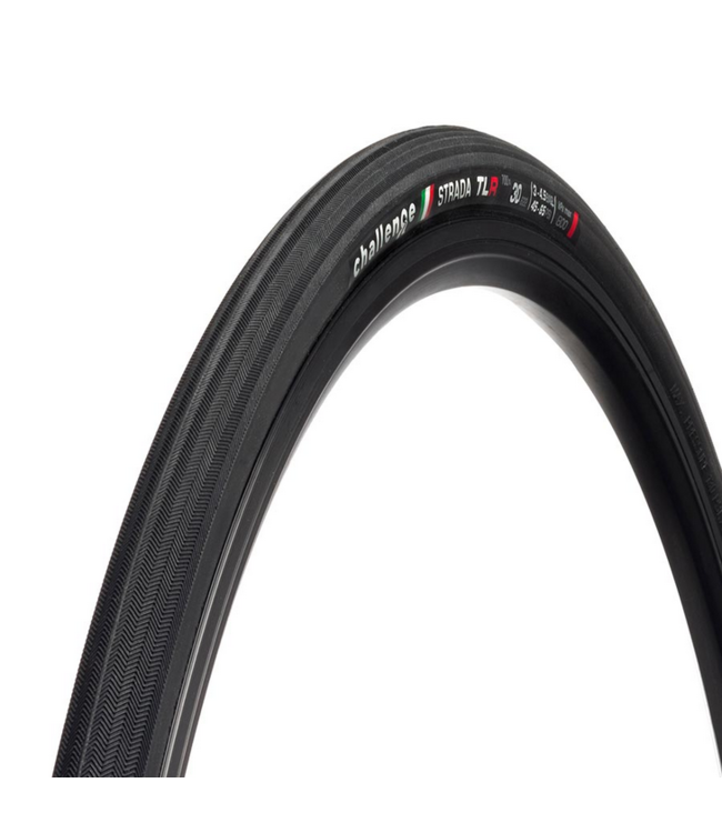Challenge Strada Race TLR, Tire, 700x30C, Folding, Tubeless Ready, Vulcanized, Nylon, 120TPI, Black