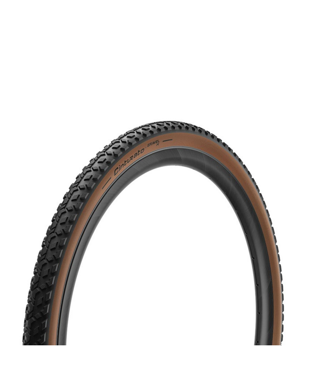 Pirelli  Cinturato M, Gravel Tire, 700x45C, Folding, Tubeless Ready, SpeedGrip, ArmourTech, 127TPI, Tanwall