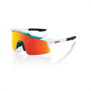 Speedcraft Sunglasses, BORA hansgrohe Team Gloss Metallic/Matte White - HiPER Red Multilayer Mirror Lens