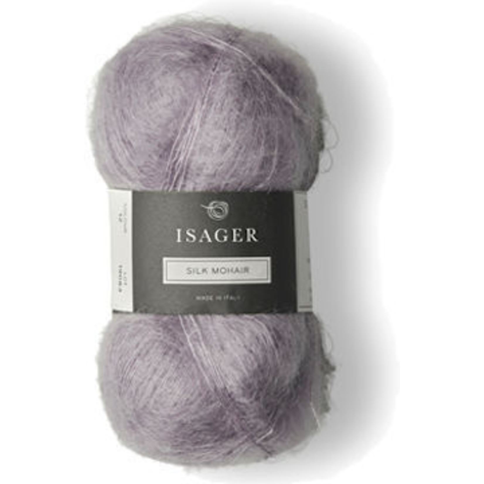 Isager Silk 12, Lavender - Black Knitting