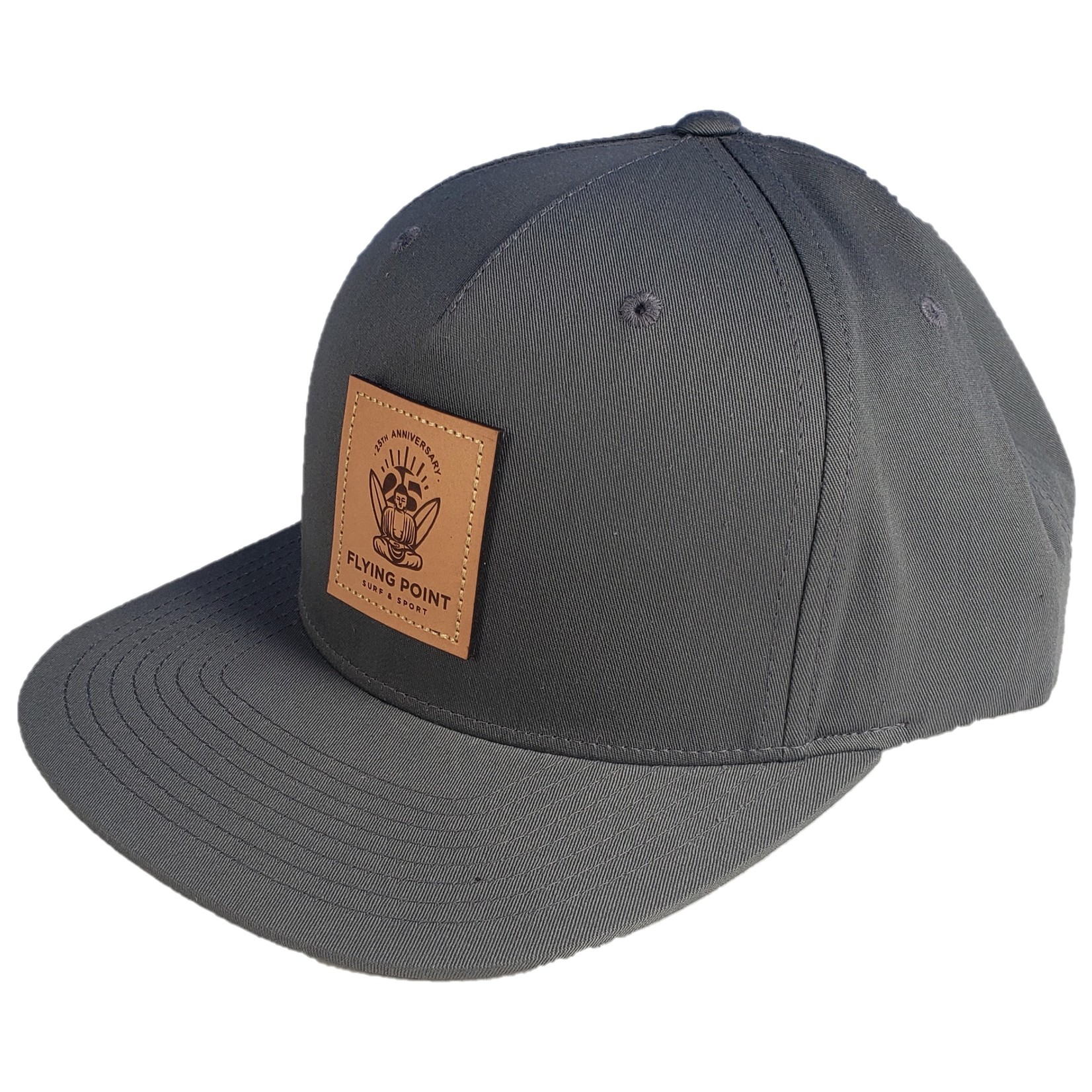 Flying Point Faux Leather Patch Snapback