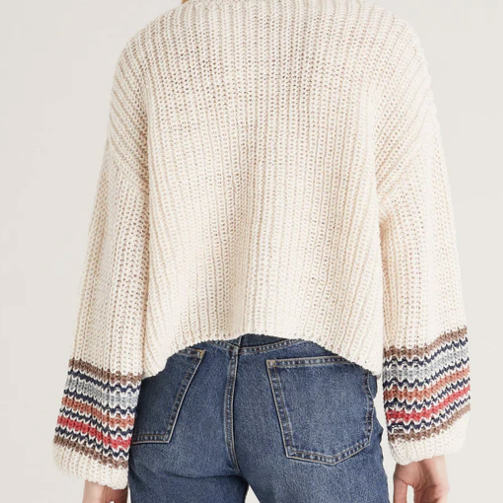 Z Supply Z Supply Solange Stripe Sleeve Sweater