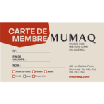 Membership card + 1 Guest - 1 year