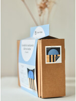 Le point visible DIY Quilt Kit - Ivory, red, and black