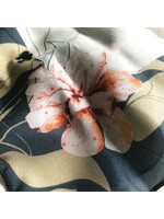 Scarlett Design Natalie Bergeron [Scarlett] - Foulard Carré Magnolias - Sarcelle