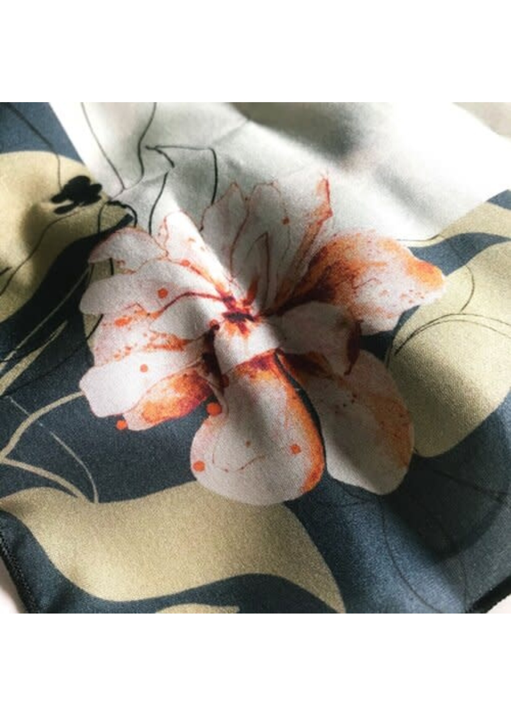 Scarlett Design Scarlett Design - Foulard Carré Magnolias - Sarcelle
