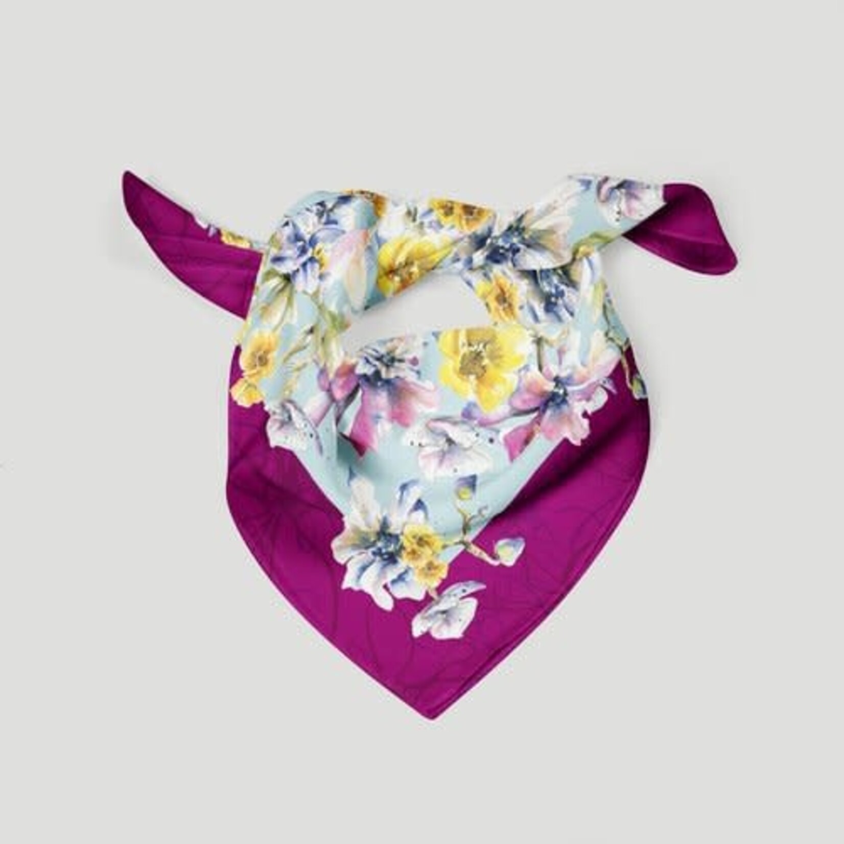 Scarlett Design Natalie Bergeron [Scarlett] - Foulard Carré « Cottage Fuchsia Vibe »