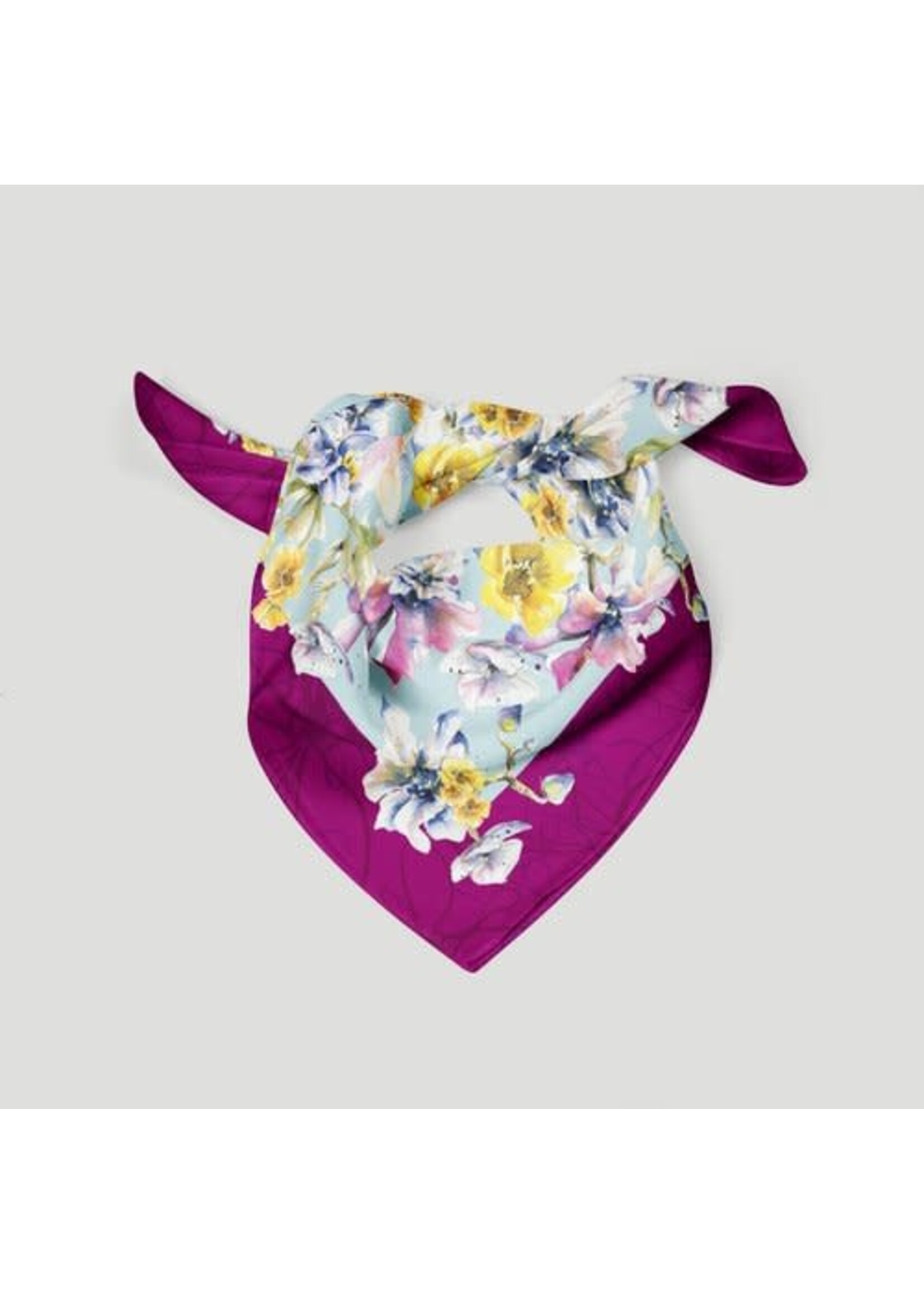 Scarlett Design Natalie Bergeron [Scarlett] - Foulard Carré « Cottage Fuchsia Vibe »