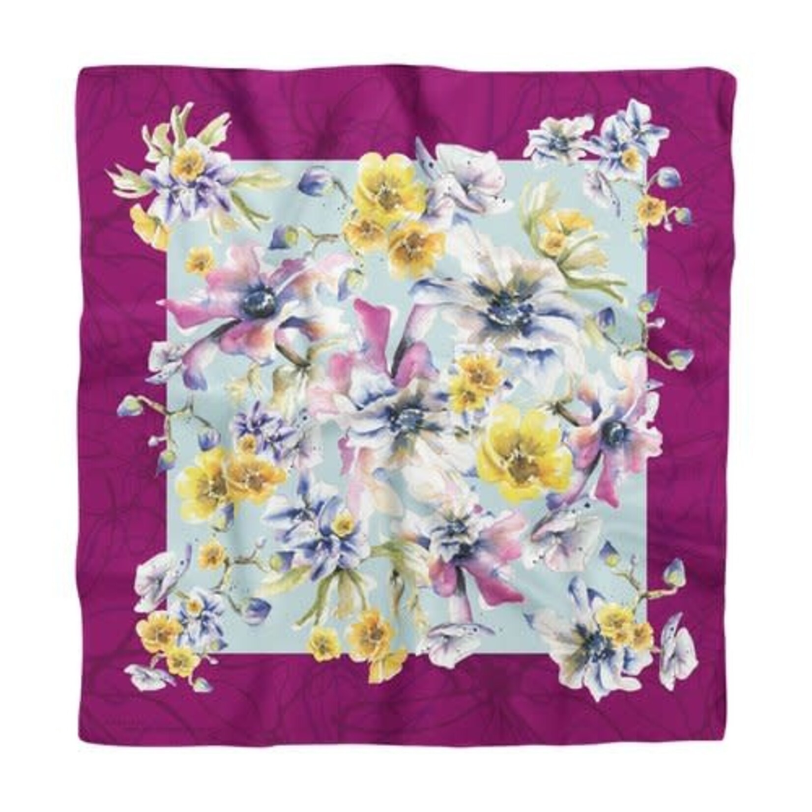 Scarlett Design Natalie Bergeron [Scarlett] - Foulard Carré « Cottage Fuchsia Vibe »
