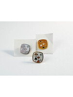 de Passillé-Sylvestre de Passillé-Sylvestre - Boucles d'oreilles QG6 Carré (à l'unité) Deux Personnes