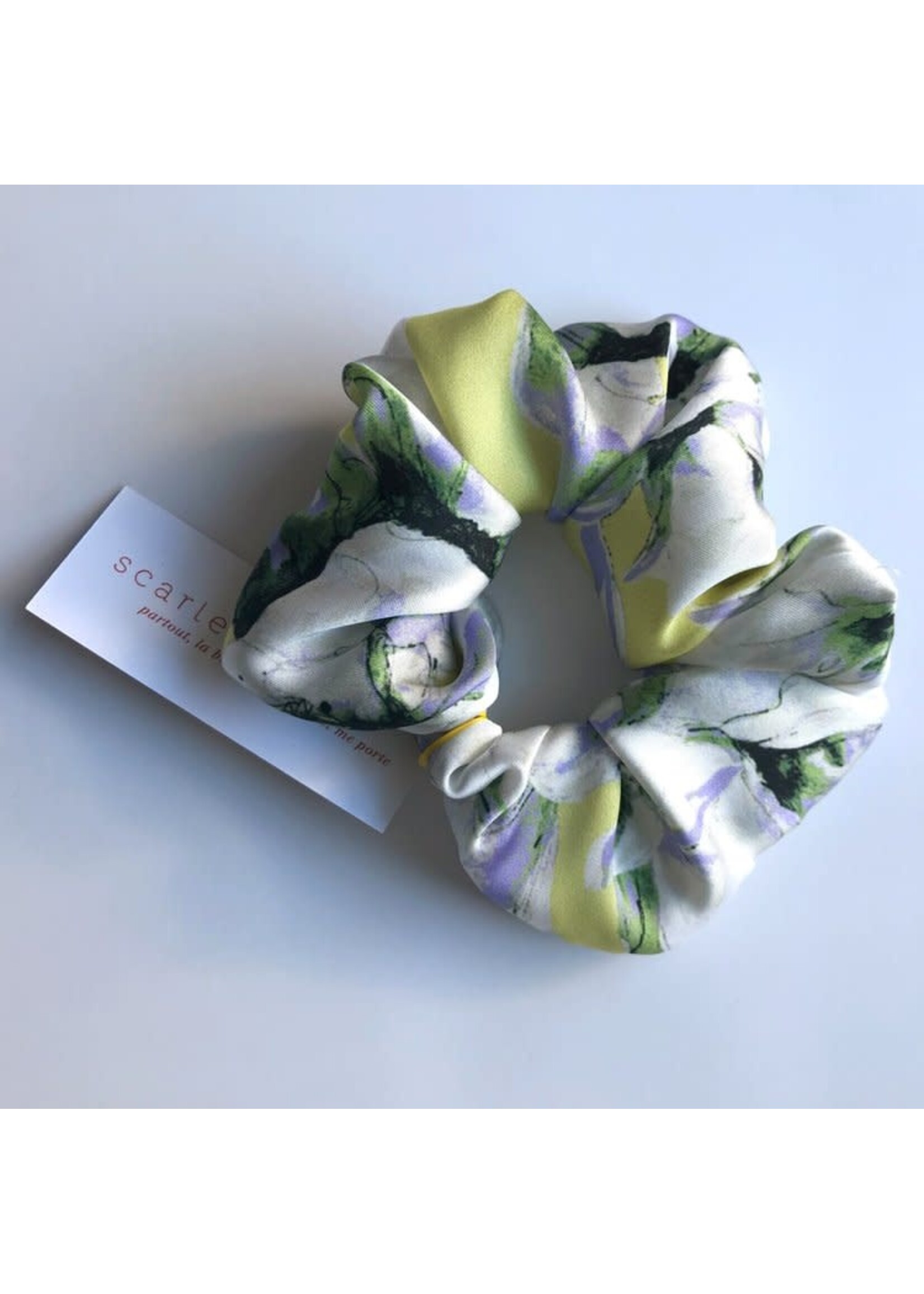 Scarlett Design Scarlett Design – CHOUCHOU Motif floral : Chartreuse