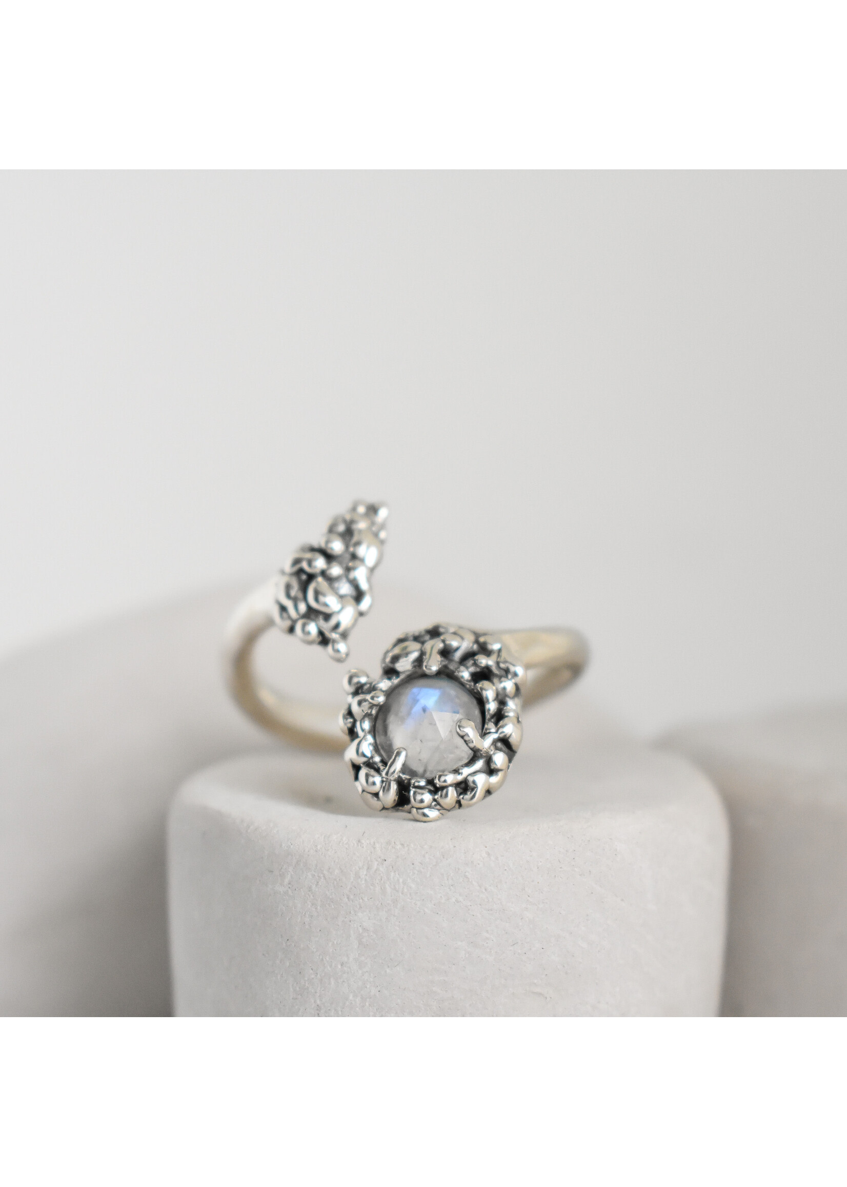 Minuit Metal Minuit Metal - Bague SESAME - Pierre de lune