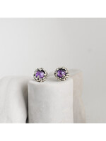 Minuit Metal Minuit Metal - Boucles d'oreilles HALO - Améthyste