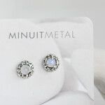 Minuit Metal Minuit Metal - Boucles d'oreilles HALO - Pierres de lune