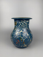Pierre Gang MUMAQ - PG2503 - Pierre Gang - Vase moyen bleu - Porcelaine