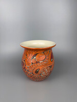 Pierre Gang MUMAQ - PG2504 - Pierre Gang - Vase moyen orange - Porcelaine