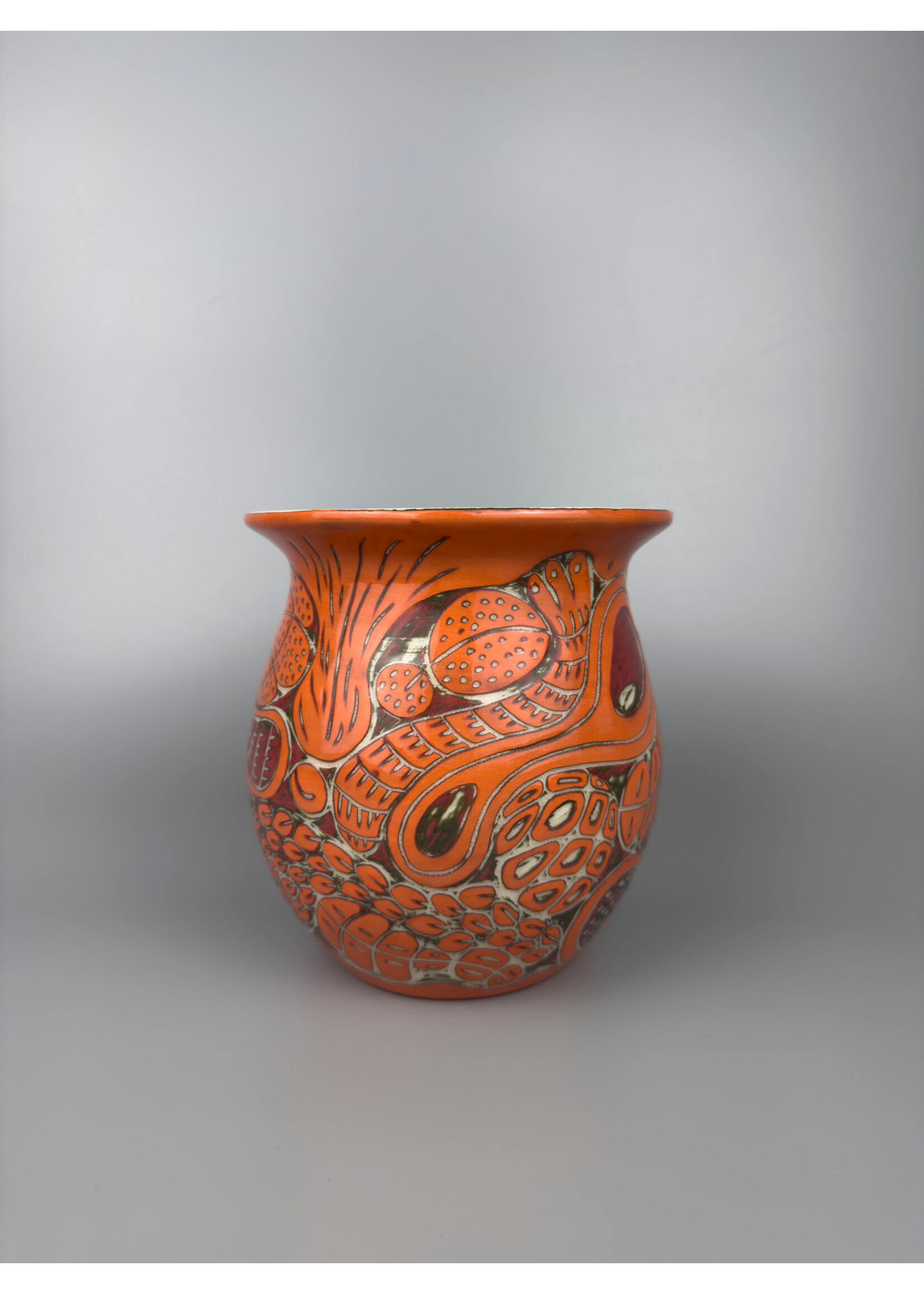 Pierre Gang MUMAQ - PG2504 - Pierre Gang - Vase moyen orange - Porcelaine