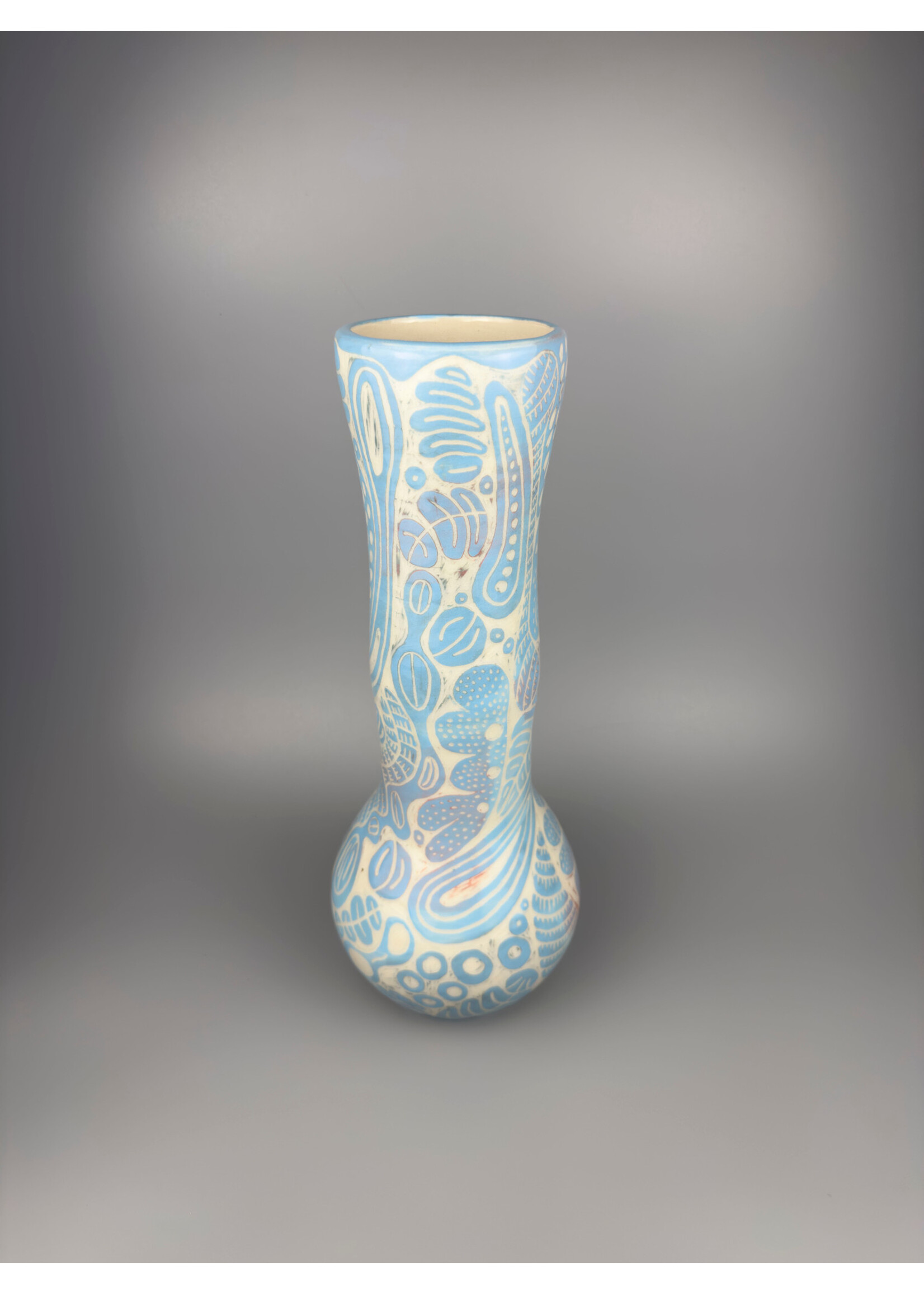 Pierre Gang MUMAQ - PG2506 - Pierre Gang - Vase grand bleu pale - Porcelaine