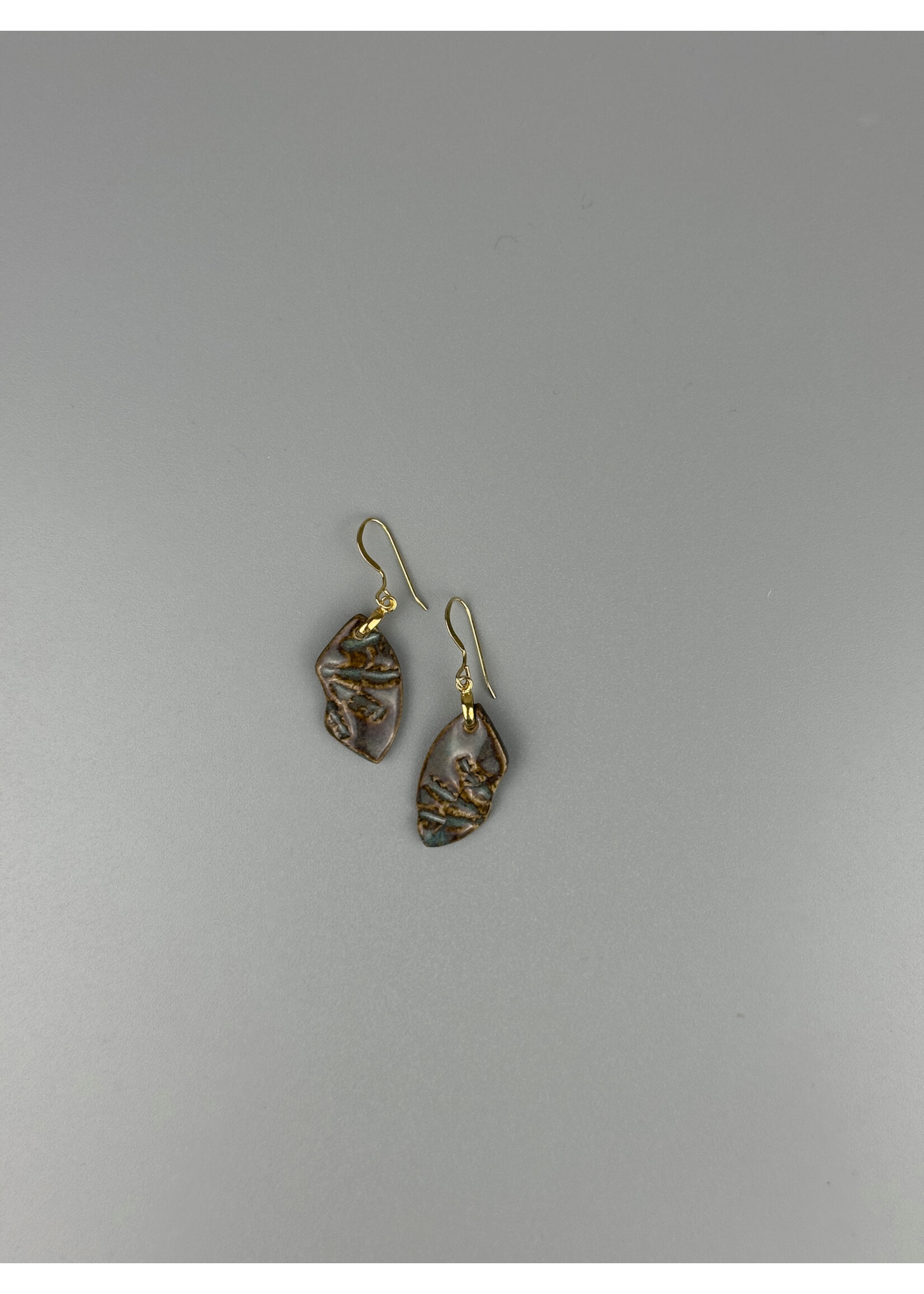 Coralie Huckel MUMAQ-B0026 - Boucles d'oreilles - Grès - Métal