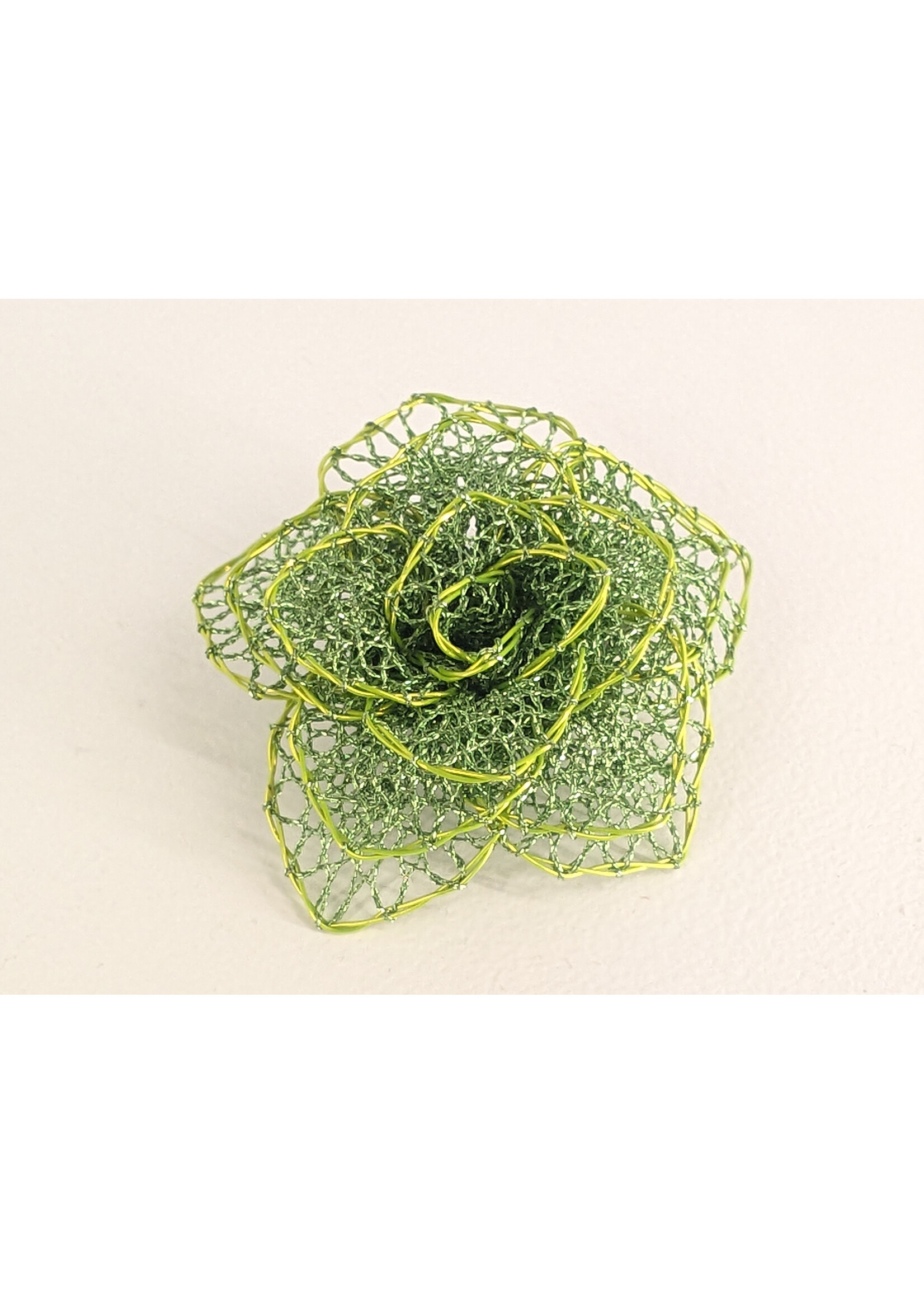 Véronique Louppe Dentellière Broche ROSE - V. Louppe