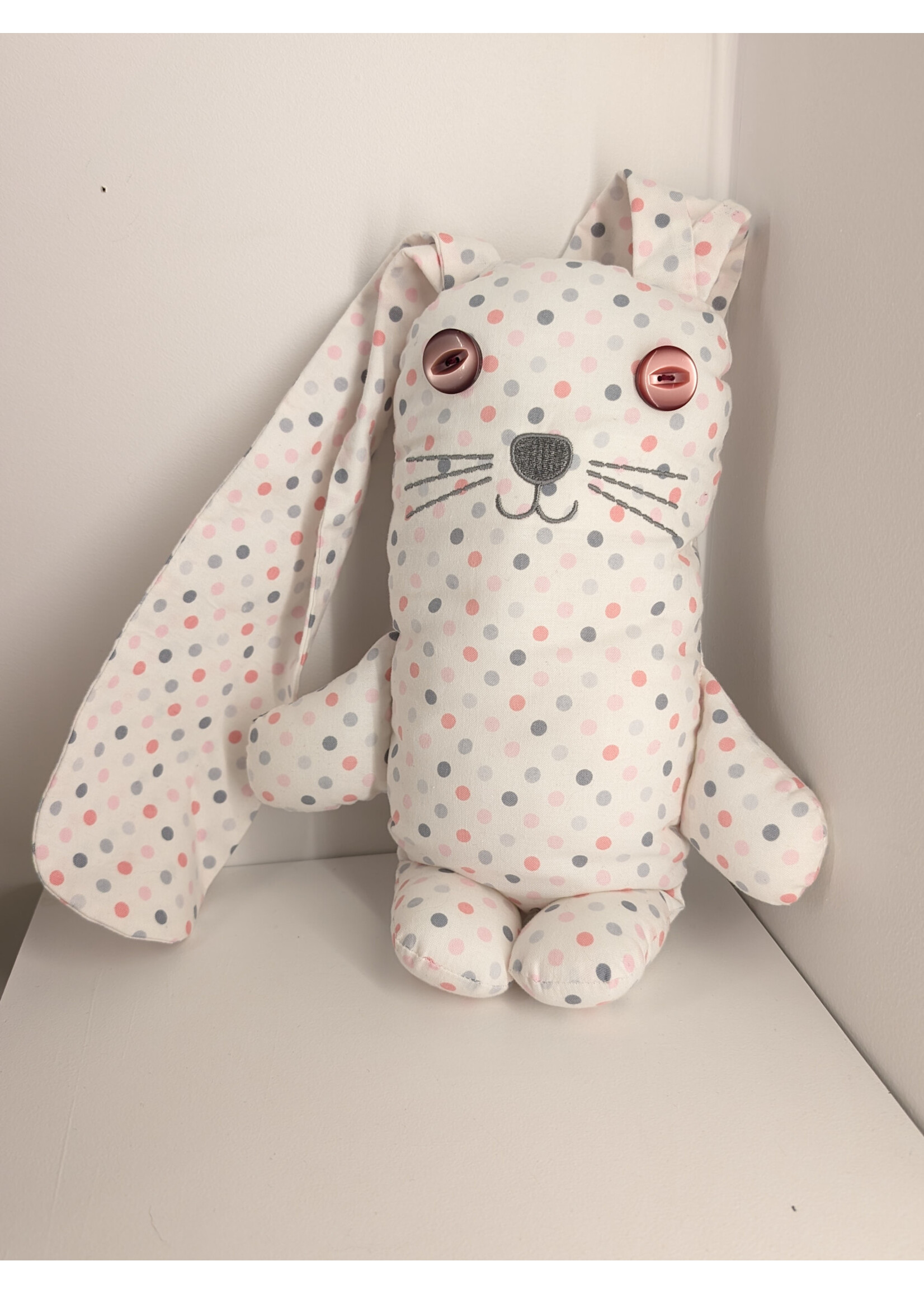 Stéphane Gicquel Perlin2026 - G - Téléphétique Blanc pois gris-rose #1