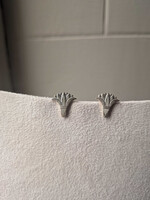 Nicole Gauvin Boucles d'oreilles #21 - argent - fleur de lotus