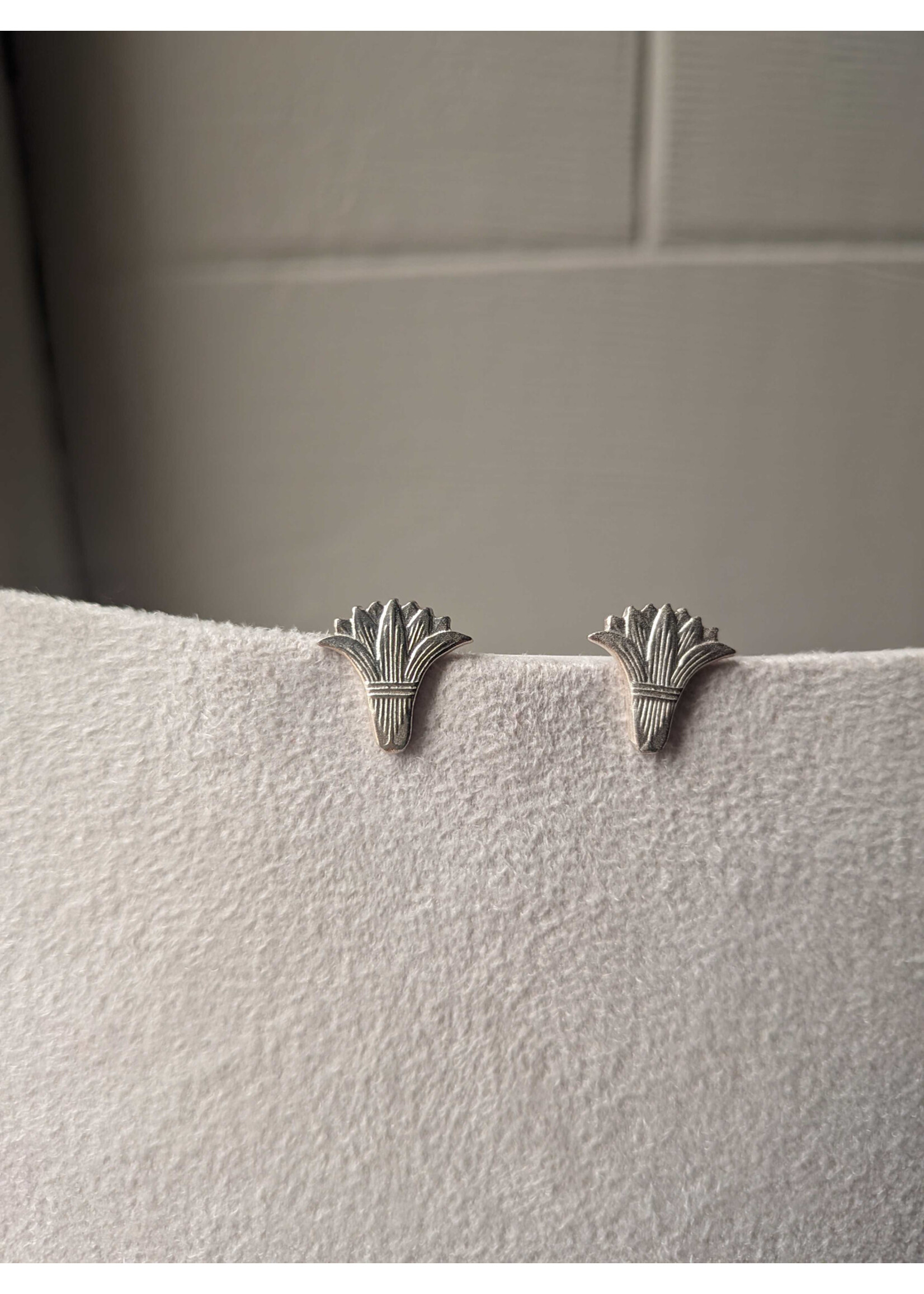 Nicole Gauvin Boucles d'oreilles #21 - argent - fleur de lotus - Nicole Gauvin