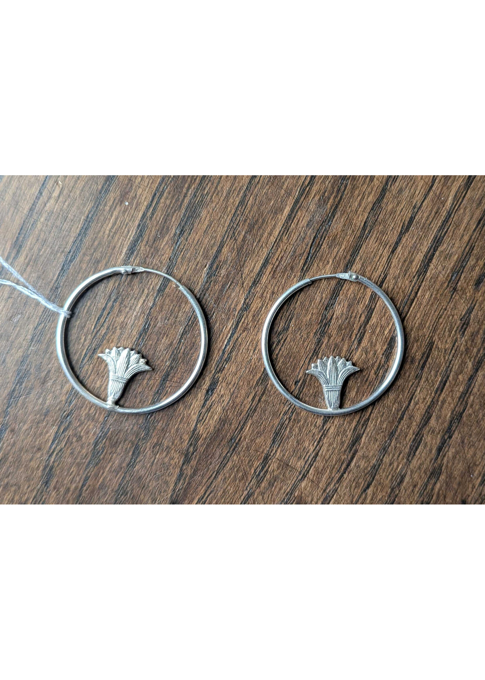 Nicole Gauvin Copy of Boucles d'oreilles #22 - argent - fleur étoile de Bali