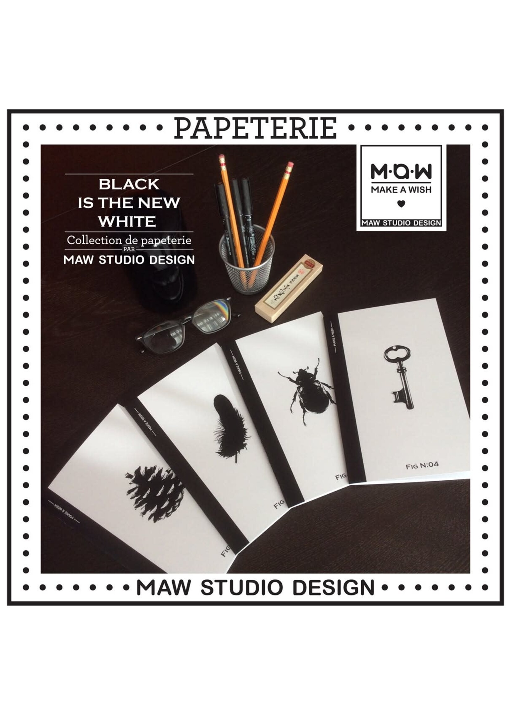 Stéphane Gicquel Cahier de notes - collection Black is the new white