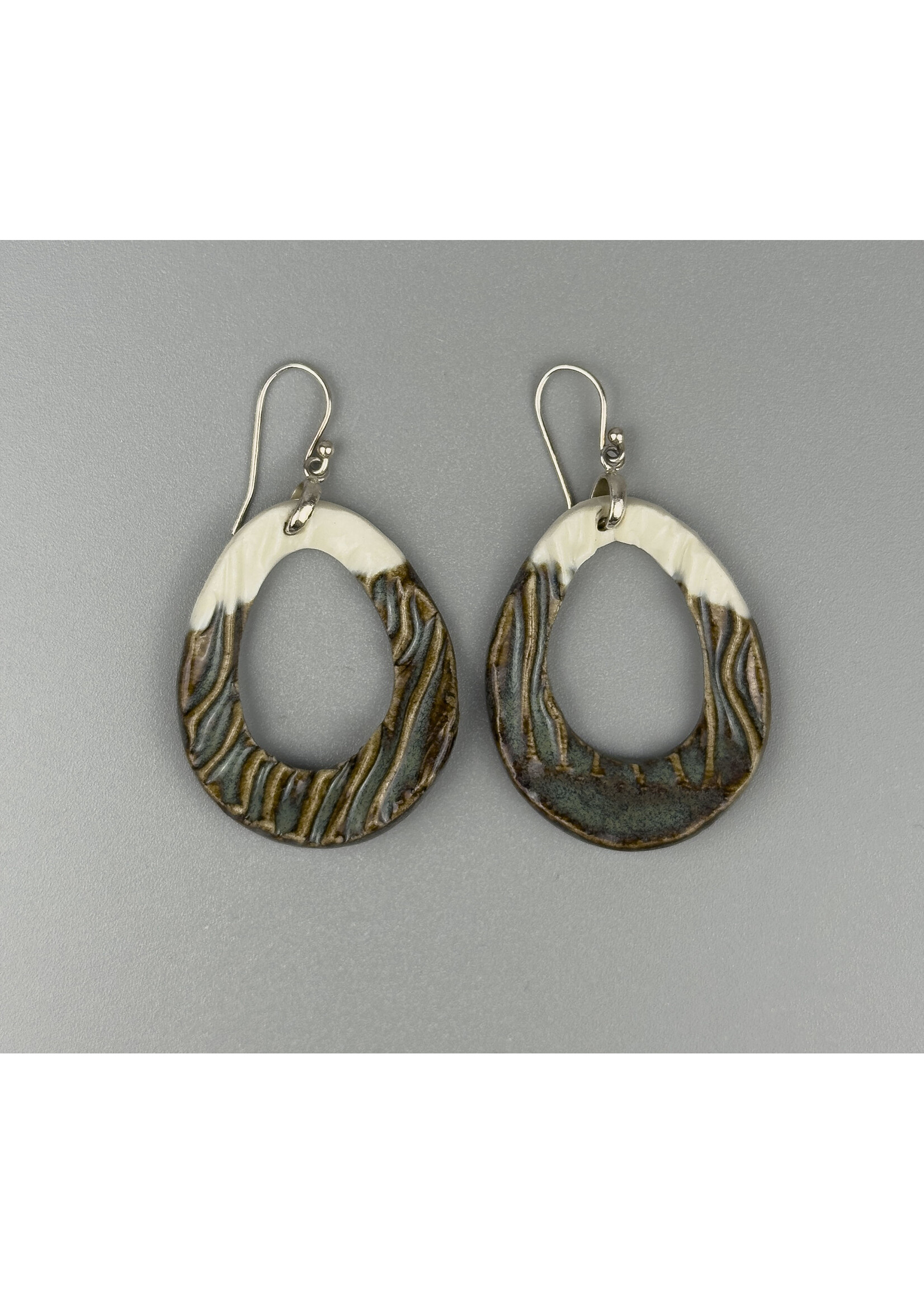 Coralie Huckel MUMAQ-B0025 - Coralie Huckel - Boucles d'oreilles - Grès - Métal